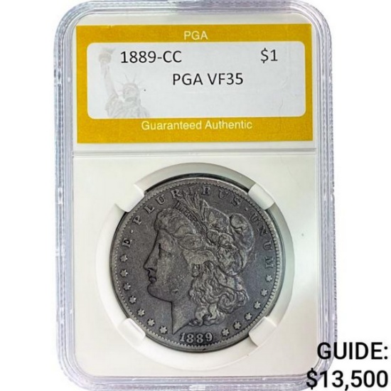 1889-CC Morgan Dollar PGA VF35 SILVER