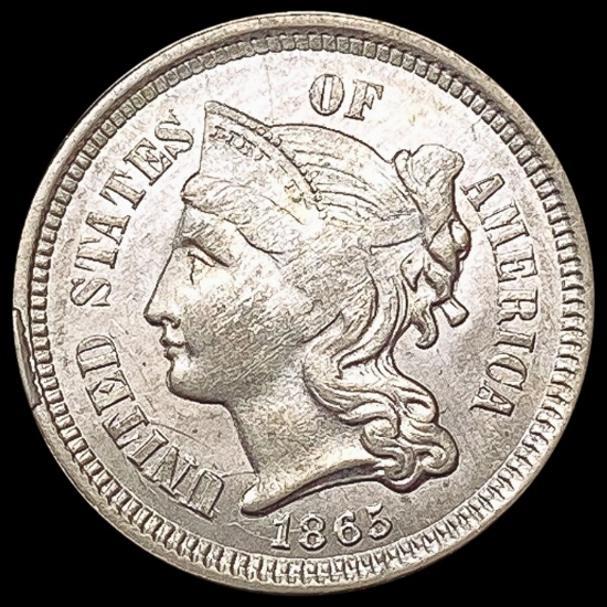 1865 Nickel Three Cent UNCIRCULATED