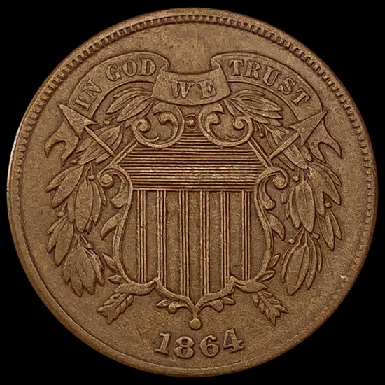 1864 Two-Cent Piece CLOSELY UNCIRCULATED CLOSELY UNCIRCULATED