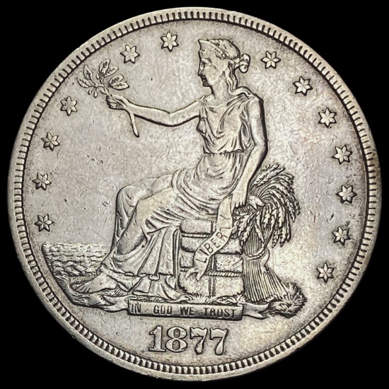 1877 Trade Dollar CLOSELY UNCIRCULATED CLOSELY UNCIRCULATED