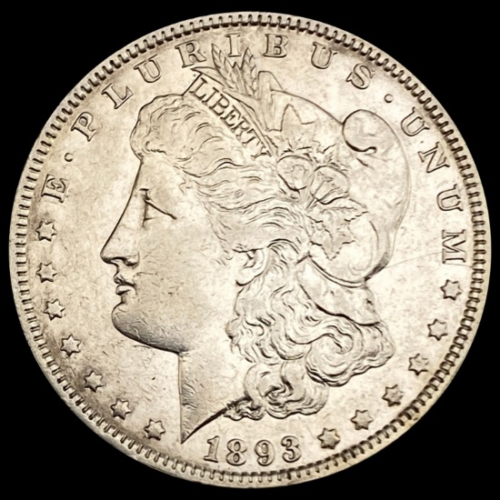 1893 Morgan Silver Dollar CLOSELY UNCIRCULATED CLOSELY UNCIRCULATED
