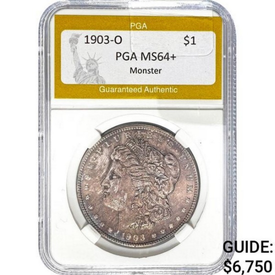 1903-O Morgan Dollar PGA MS64+ Monster SILVER
