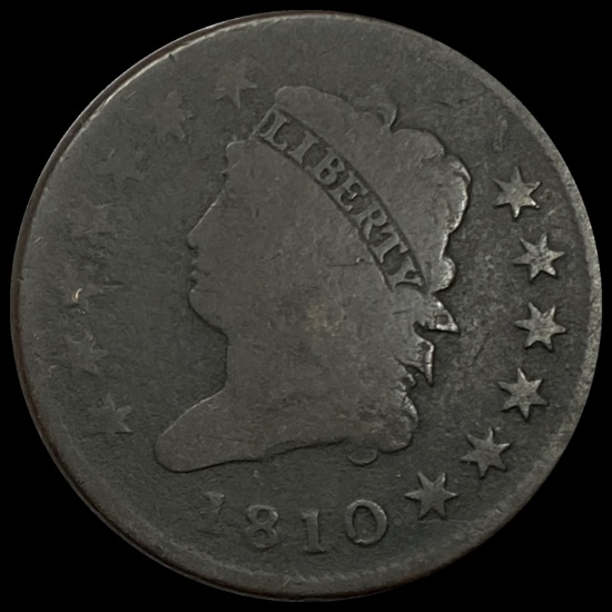 1810 Classic Head Large Cent NICELY CIRCULATED