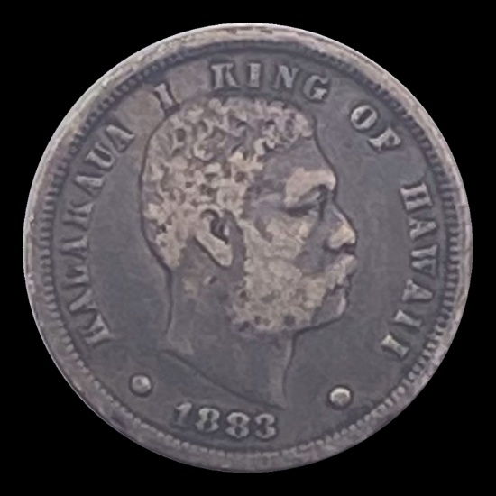 1883 Kingdom of Hawaii Dime LIGHTLY CIRCULATED