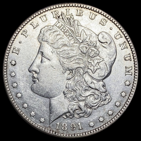 1891-S Morgan Silver Dollar CHOICE AU CHOICE AU