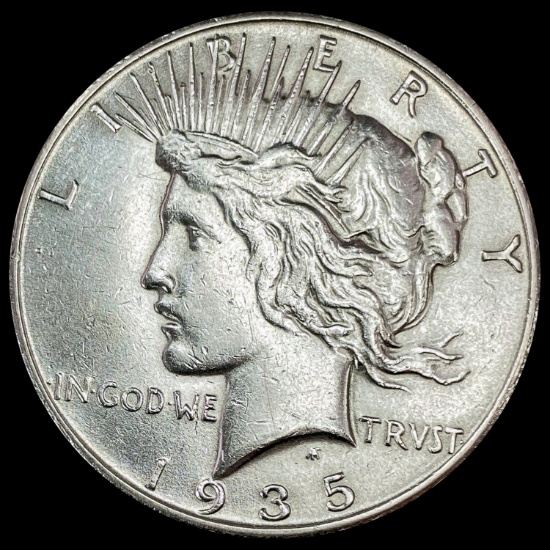 1935-S Silver Peace Dollar CLOSELY UNCIRCULATED
