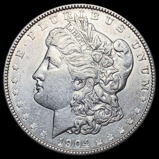 1904 Morgan Silver Dollar CLOSELY UNCIRCULATED CLOSELY UNCIRCULATED