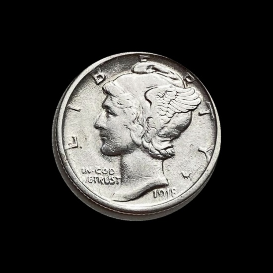 1918-S Mercury Dime CLOSELY UNCIRCULATED