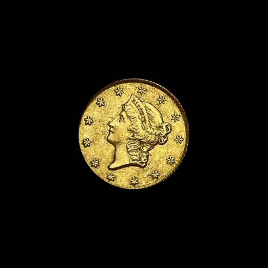 1849 Rare Gold Dollar CLOSELY UNCIRCULATED
