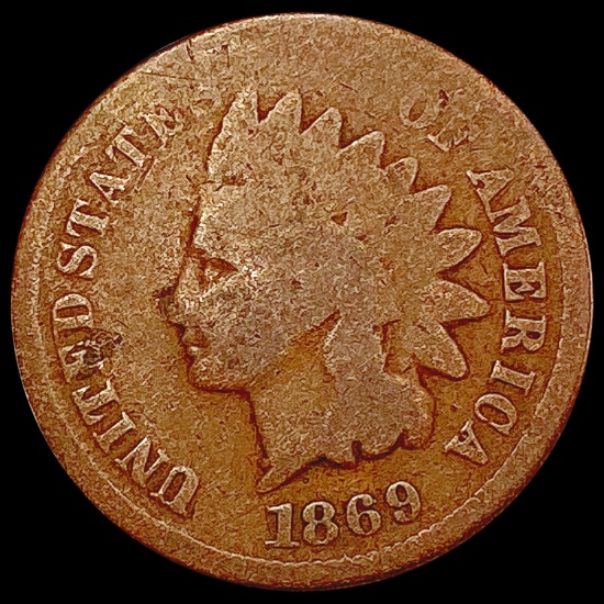 1869 Indian Head Cent NICELY CIRCULATED
