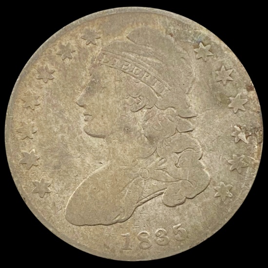 1835 Capped Bust Half Dollar NICELY CIRCULATED