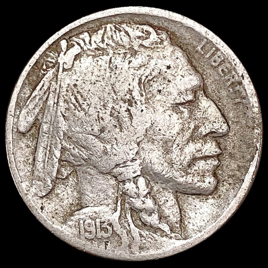 1913-D T2 Buffalo Nickel LIGHTLY CIRCULATED