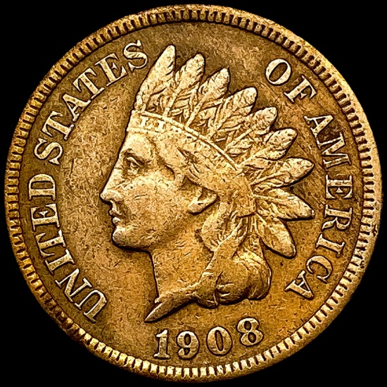 1908-S Indian Head Cent LIGHTLY CIRCULATED