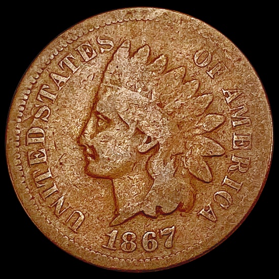 1867 Indian Head Cent NICELY CIRCULATED