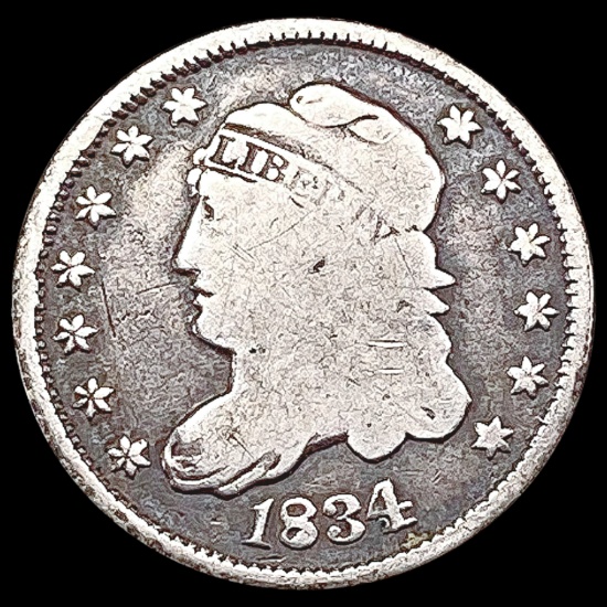 1843 Capped Bust Half Dime NICELY CIRCULATED