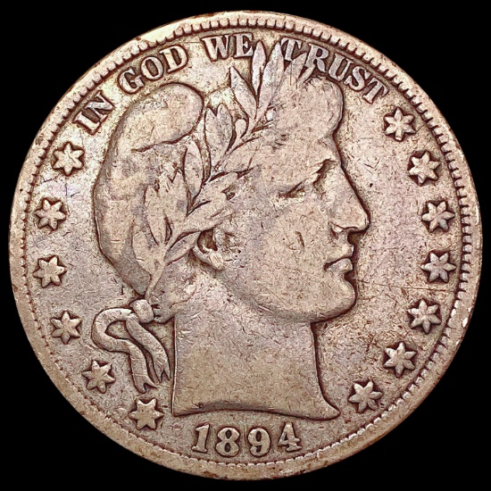 1894 Barber Half Dollar LIGHTLY CIRCULATED