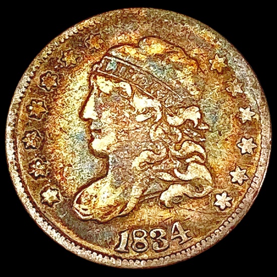 1834 Capped Bust Half Dime NICELY CIRCULATED