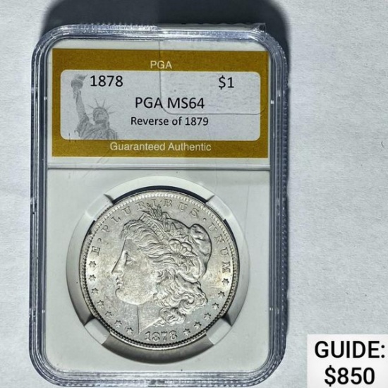 1878 Morgan Silver Dollar PGA MS64