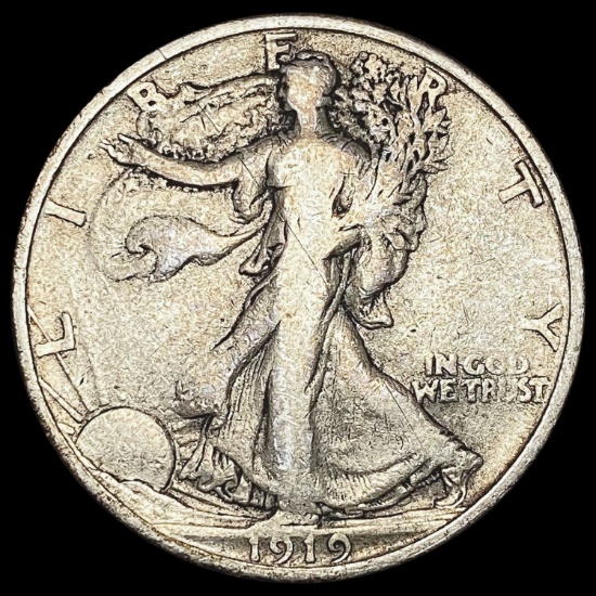 1919-S Walking Liberty Half Dollar NICELY CIRCULATED NICELY CIRCULATED