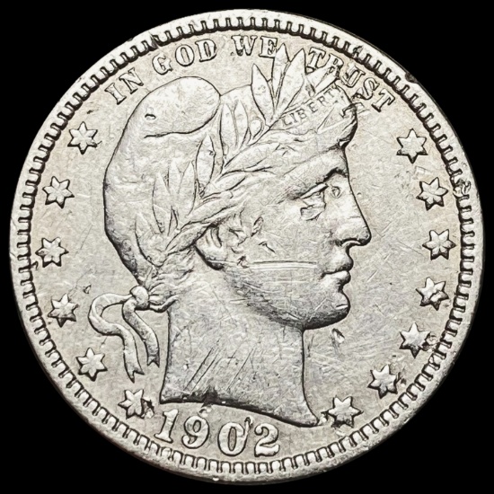1902-O Barber Quarter LIGHTLY CIRCULATED