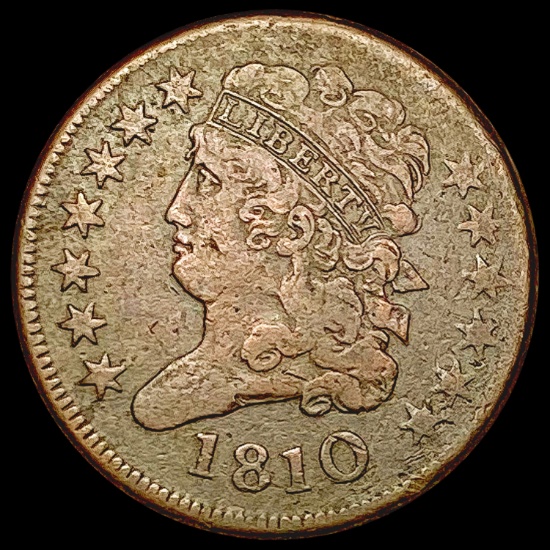 1810 Classic Head Half Cent NEARLY UNCIRCULATED