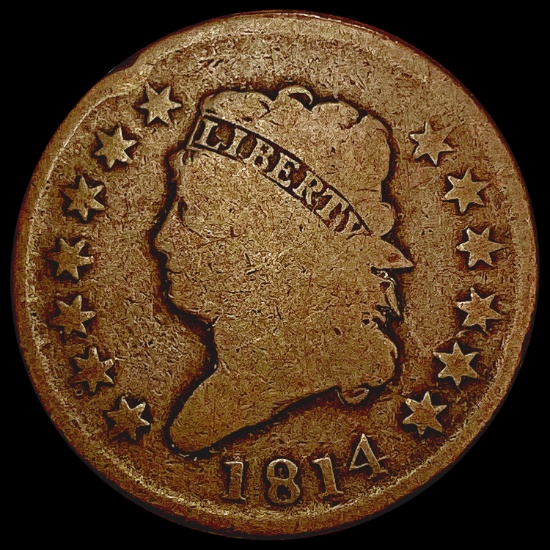 1814 Classic Head Large Cent NICELY CIRCULATED