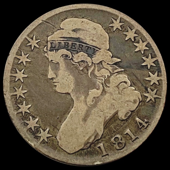 1814 Capped Bust Half Dollar NICELY CIRCULATED