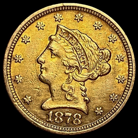 1878 $2.50 Liberty Head Quarter Eagle CLOSELY UNCI CLOSELY UNCIRCULATED