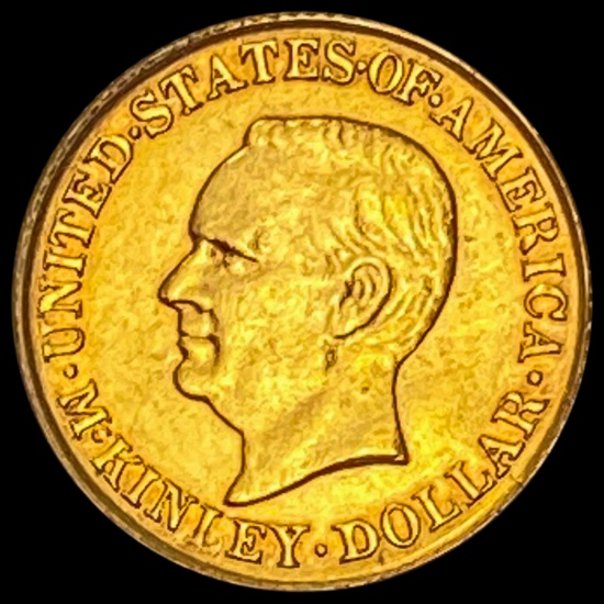 1916 McKinley Birthplace Memorial Dollar CLOSELY U CLOSELY UNCIRCULATED