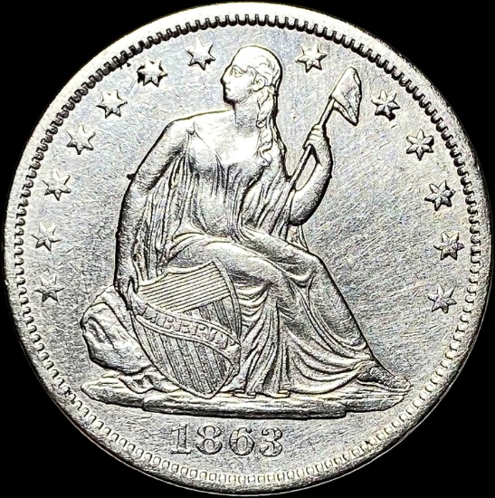 1863-S Silver Half Dollar UNCIRCULATED