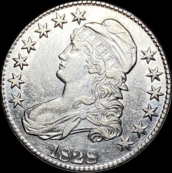1828 Capped Bust Half Dollar CLOSELY UNCIRCULATED