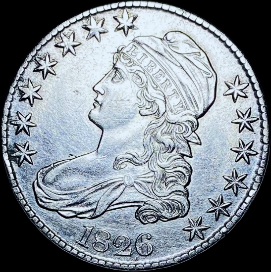 1826 Capped Bust Half Dollar CHOICE AU