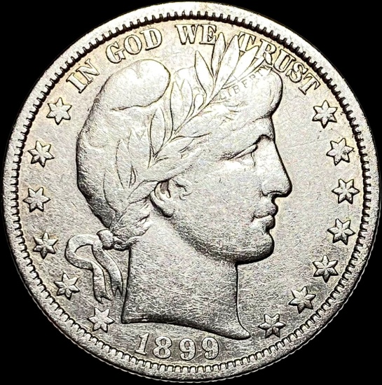 1899-O Silver Barber Half Dollar LIGHTLY CIRCULATED