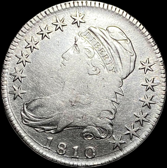 1810 Capped Bust Half Dollar LIGHTLY CIRCULATED