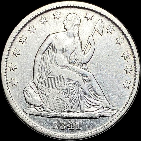 1841-O Silver Half Dollar CLOSELY UNCIRCULATED