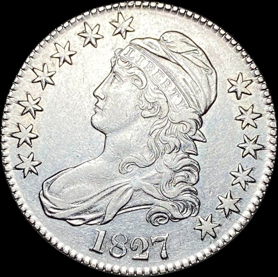 1827 Capped Bust Half Dollar CLOSELY UNCIRCULATED