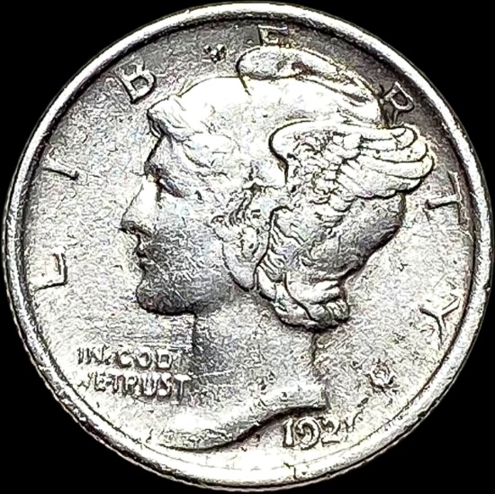 1924 Mercury Dime NEARLY UNCIRCULATED