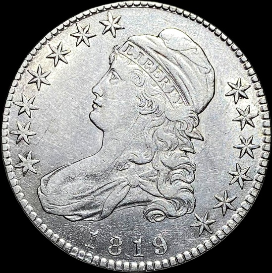 1819 Capped Bust Half Dollar CLOSELY UNCIRCULATED