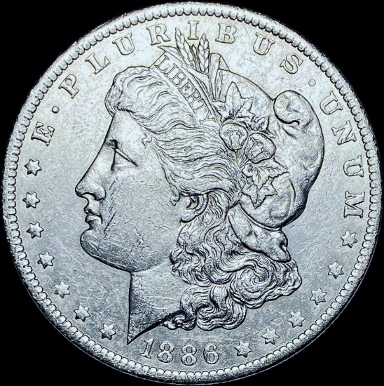 1886 Silver Morgan Dollar CHOICE AU