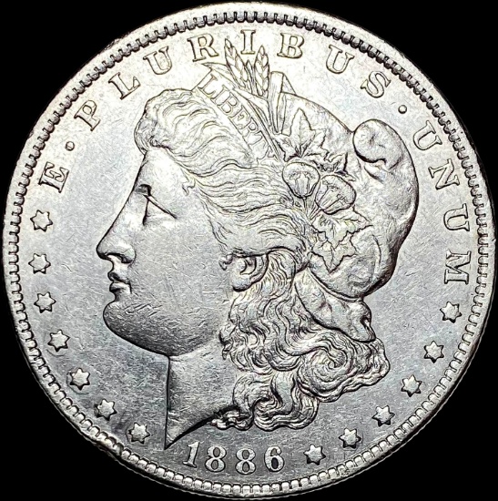 1886 Silver Morgan Dollar CLOSELY UNCIRCULATED
