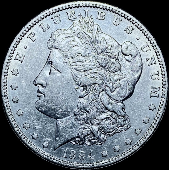 1884-S Silver Morgan Dollar CHOICE AU