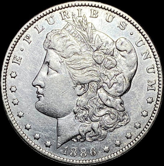 1886 Silver Morgan Dollar CLOSELY UNCIRCULATED