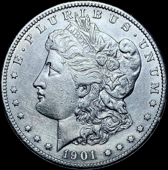 1901-S Silver Morgan Dollar CHOICE AU