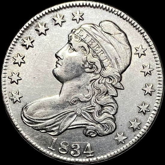 1834 Capped Bust Half Dollar NEARLY UNCIRCULATED