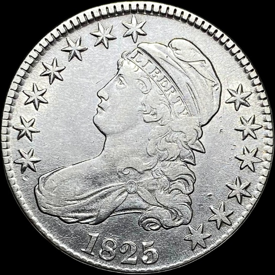 1825 Capped Bust Half Dollar CLOSELY UNCIRCULATED