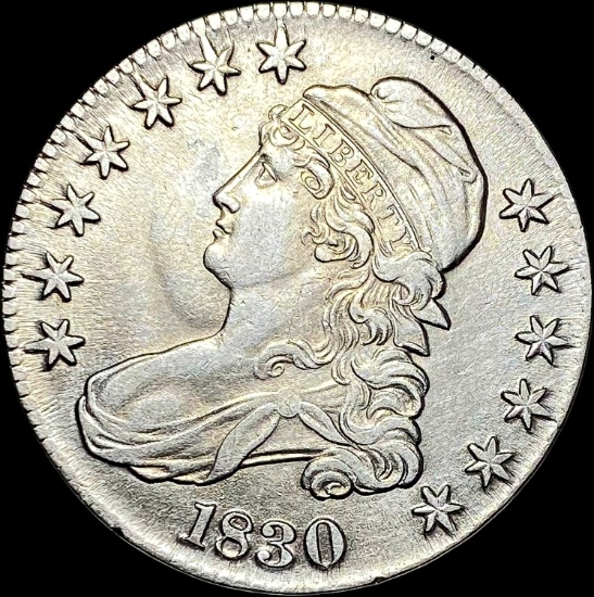 1830 Capped Bust Half Dollar CLOSELY UNCIRCULATED