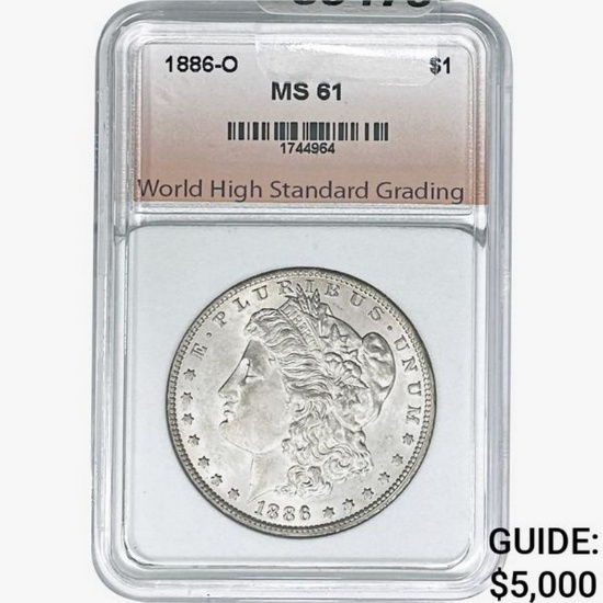 1886-O Morgan Silver Dollar WHSG MS61