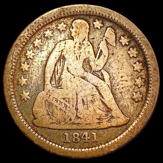 1841-O Seated Liberty Dime NICELY CIRCULATED