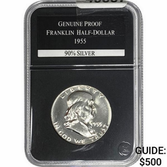1955 Franklin Half Dollar Proof PCS Genuine Proof