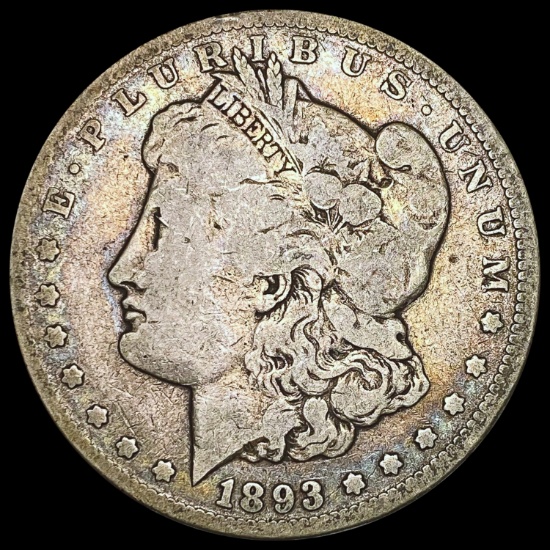 1893-CC Morgan Silver Dollar NICELY CIRCULATED